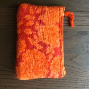 Vintage Floral Wool Clutch